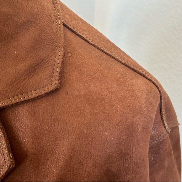 Vintage Brown Genuine Leather Jacket - Picture 14 of 16